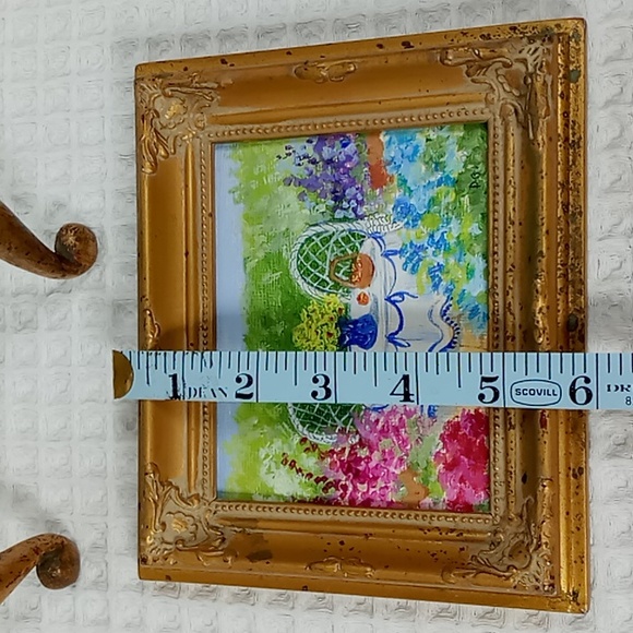 Original Framed Mini Watercolor Artwork by: Dorothy Lloyd Griffiths Garden Table - Picture 15 of 16